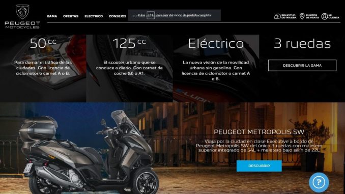Peugeot Motocycles adopta la Inteligencia Artificial en su Web