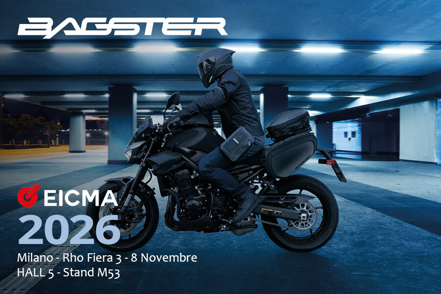Bagster presenta sus últimas novedades en EICMA 2026 Bagster presenta sus últimas novedades en EICMA 2026